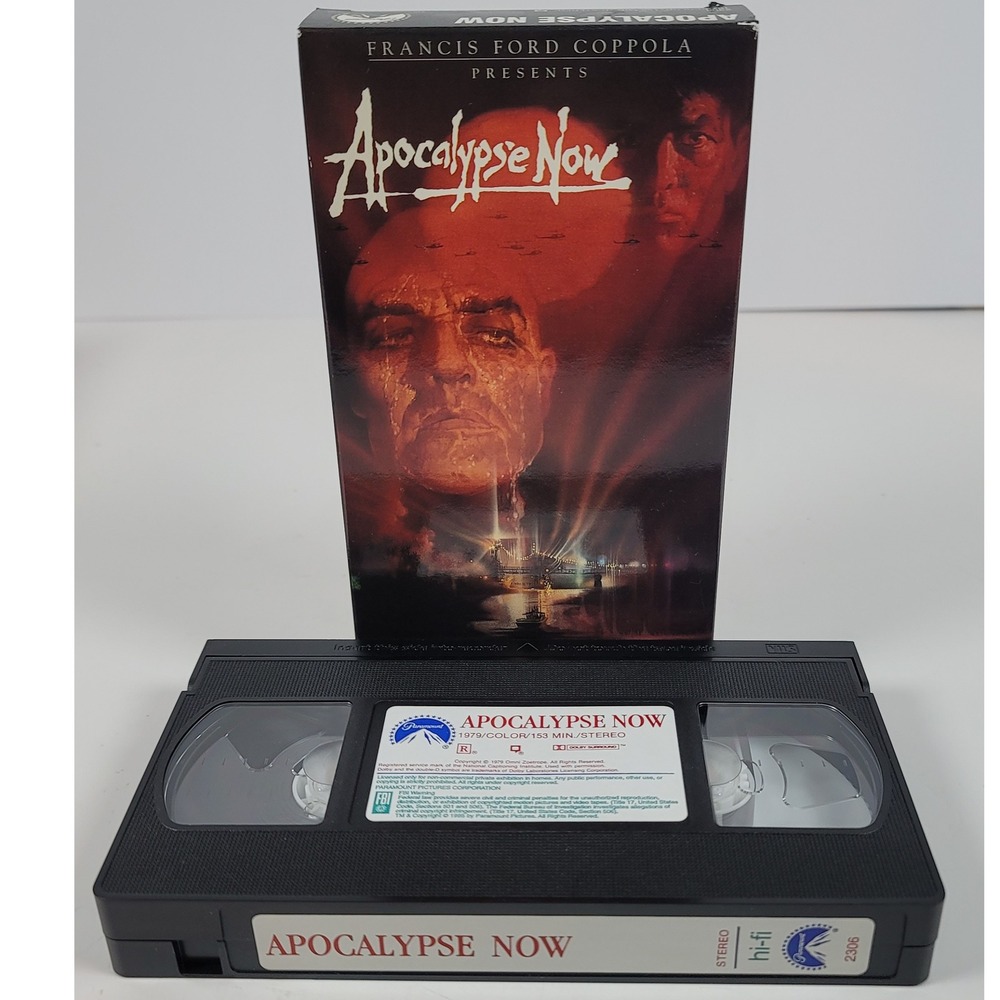 Apocalypse Now VHS 1992 Paramount Pictures Marlon Brando Francis Ford Coppola